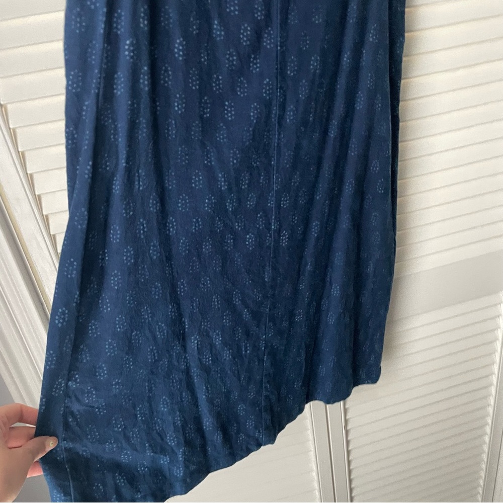Eileen Fisher Organic Cotton Block Printed Dress - Picture 6 of 9